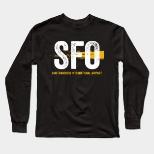 SFO Airport Code San Francisco International Airport Long Sleeve T-Shirt